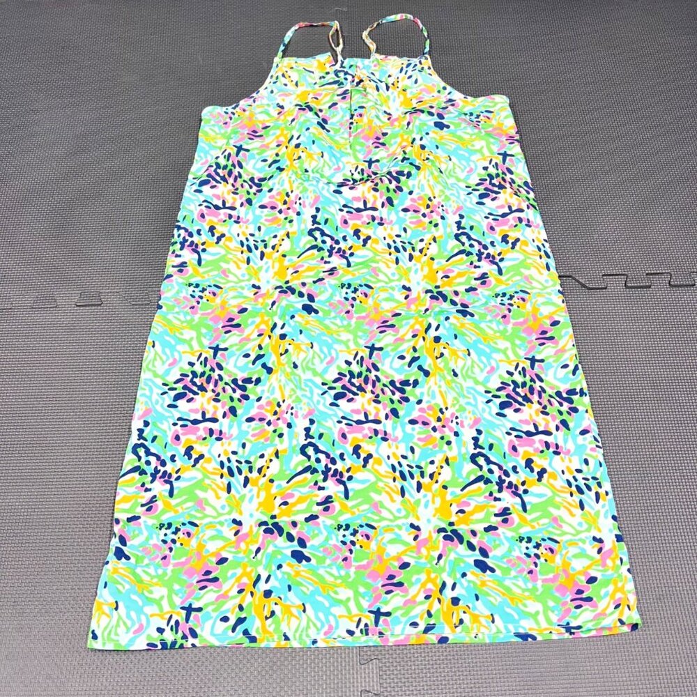 Mud Pie Womens Sleeveless Maxi Dress M 8-10 Tropical Floral Print Lightweight